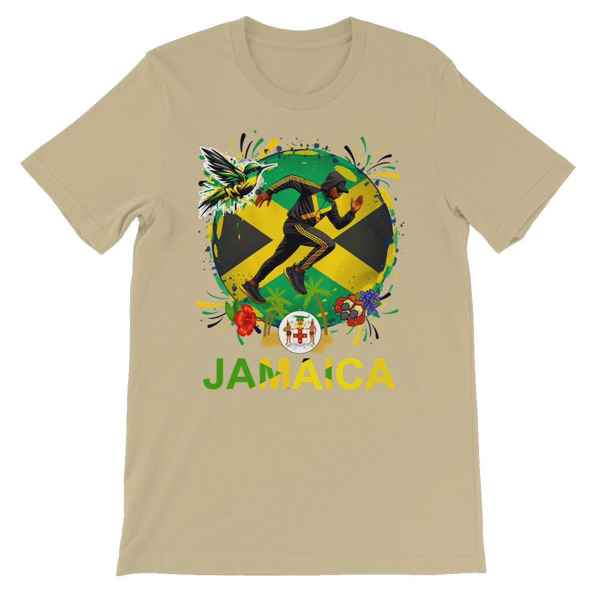 Jamaica Love Graffiti  Unisex Short Sleeve T-Shirt