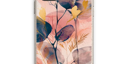 Peachy Golden Flora Escape Eco Phone Case by Prodigi