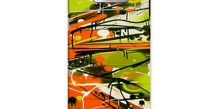Neon Splatter Symphony: Urban Graffiti Art Tough Phone Case by Prodigi