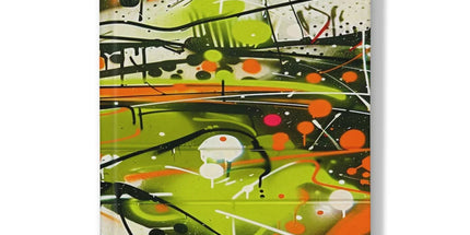 Neon Splatter Symphony: Urban Graffiti Art Hardback Journal by Prodigi
