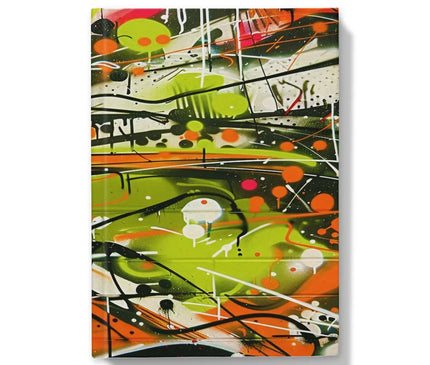 Neon Splatter Symphony: Urban Graffiti Art Hardback Journal - D'Sare