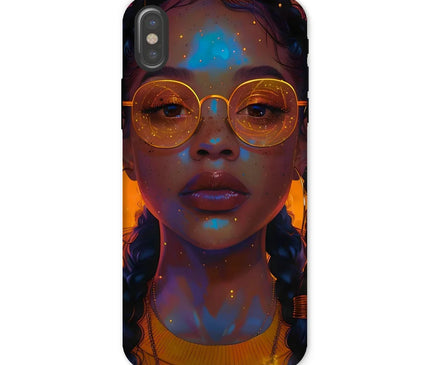 Solar Flare Radiant Soul  Beautiful Black Girl  Tough Phone Case - D'Sare