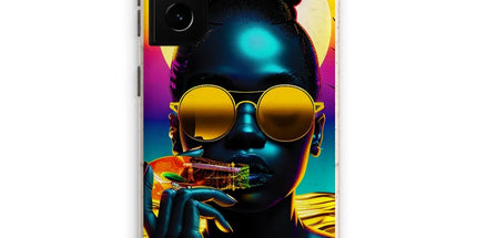 Tropical Sunset Dreams : Neon Vibes Eco Phone Case by Prodigi