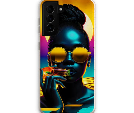 Tropical Sunset Dreams : Neon Vibes  Eco Phone Case - D'Sare