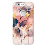 Peachy Blue Golden Flora Escape  Snap Phone Case - D'Sare