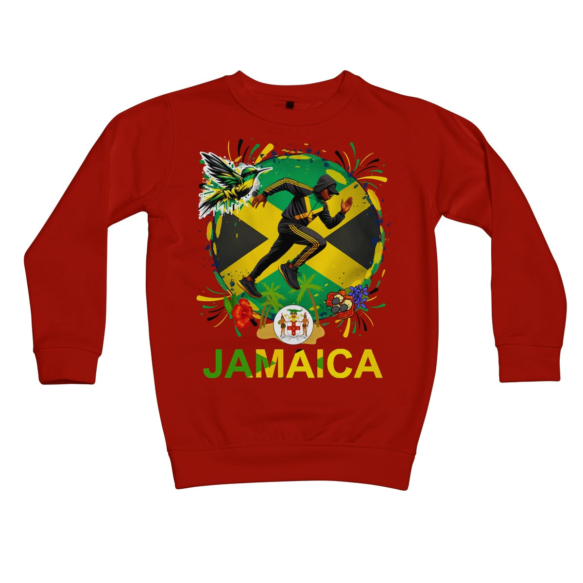 Jamaica Love Graffiti  Kids Sweatshirt