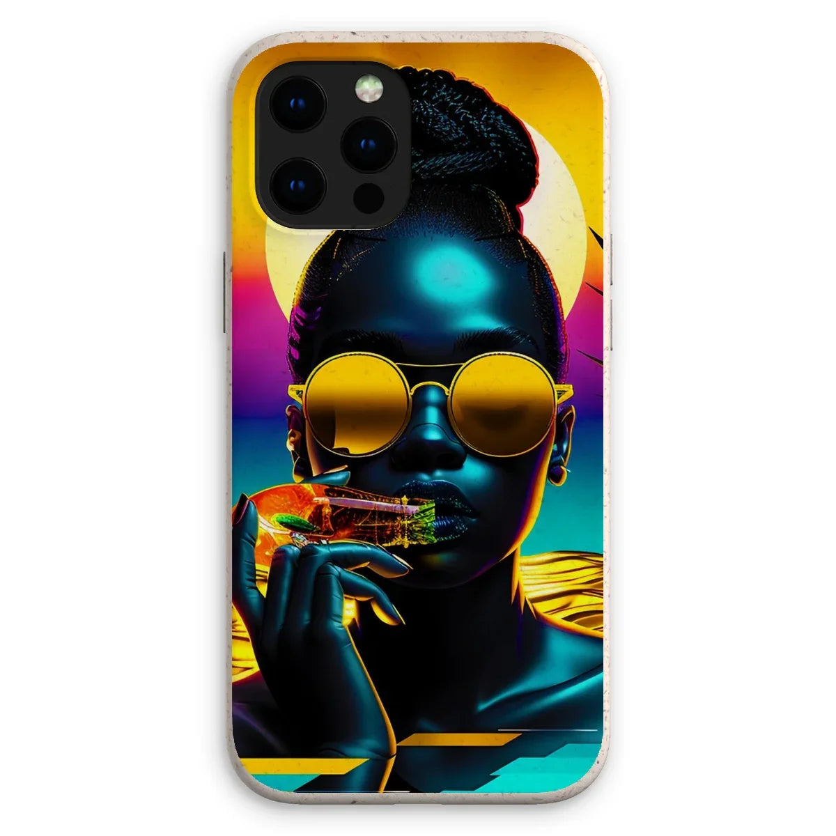 Tropical Sunset Dreams : Neon Vibes  Eco Phone Case - D'Sare