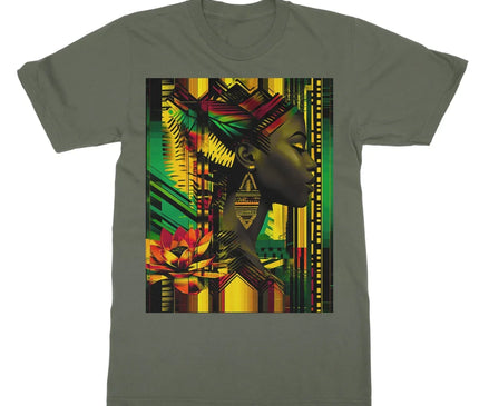 African Print Empress  Softstyle T-Shirt - D'Sare