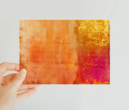 Warm Amber Seranade Eclectic Art - D'Sare