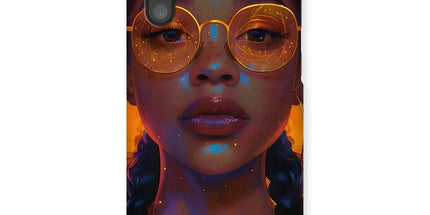 Solar Flare Radiant Soul Beautiful Black Girl Snap Phone Case by Prodigi