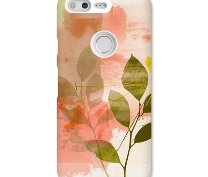 Peach Golden Leafy Escape  Snap Phone Case - D'Sare