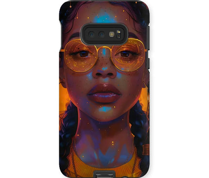 Solar Flare Radiant Soul  Beautiful Black Girl  Tough Phone Case - D'Sare