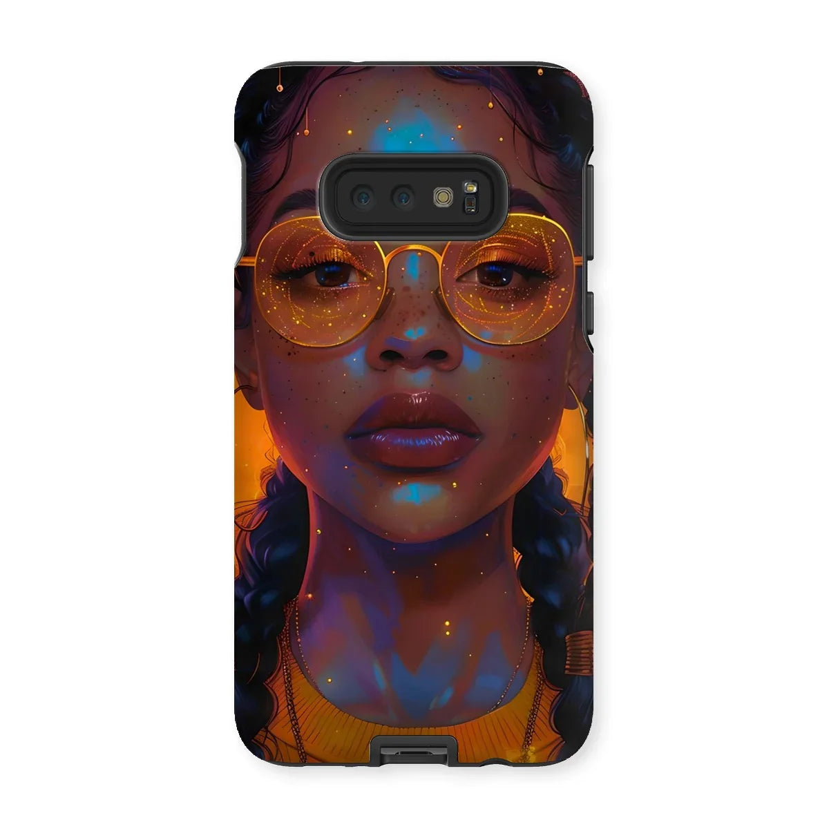 Solar Flare Radiant Soul  Beautiful Black Girl  Tough Phone Case - D'Sare