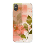 Peach Golden Leafy Escape 06 Tough Eclectic Art Phone Case - D'Sare