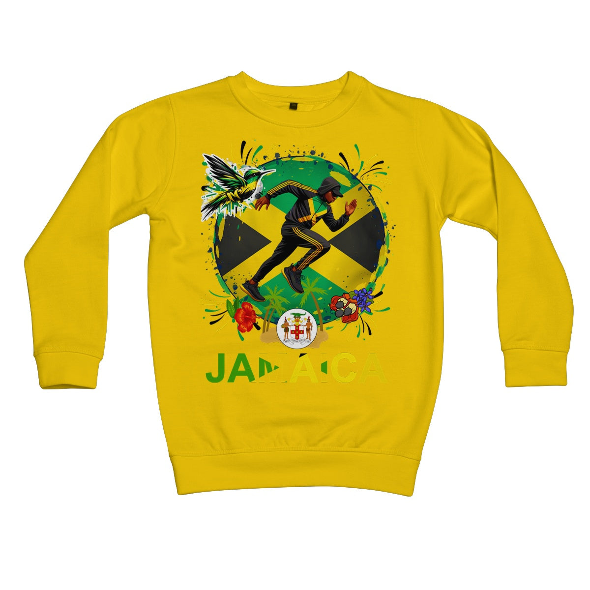 Jamaica Love Graffiti  Kids Sweatshirt