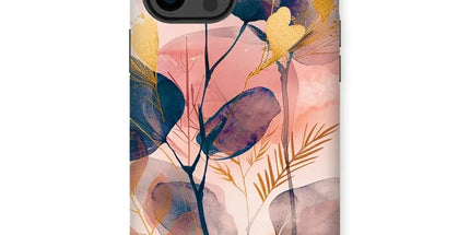 Peachy Golden Flora Escape Tough Phone Case by Prodigi