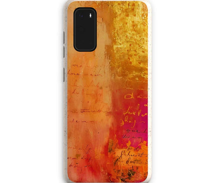 Warm Amber Seranade Eco Phone Case Eclectic Art - D'Sare