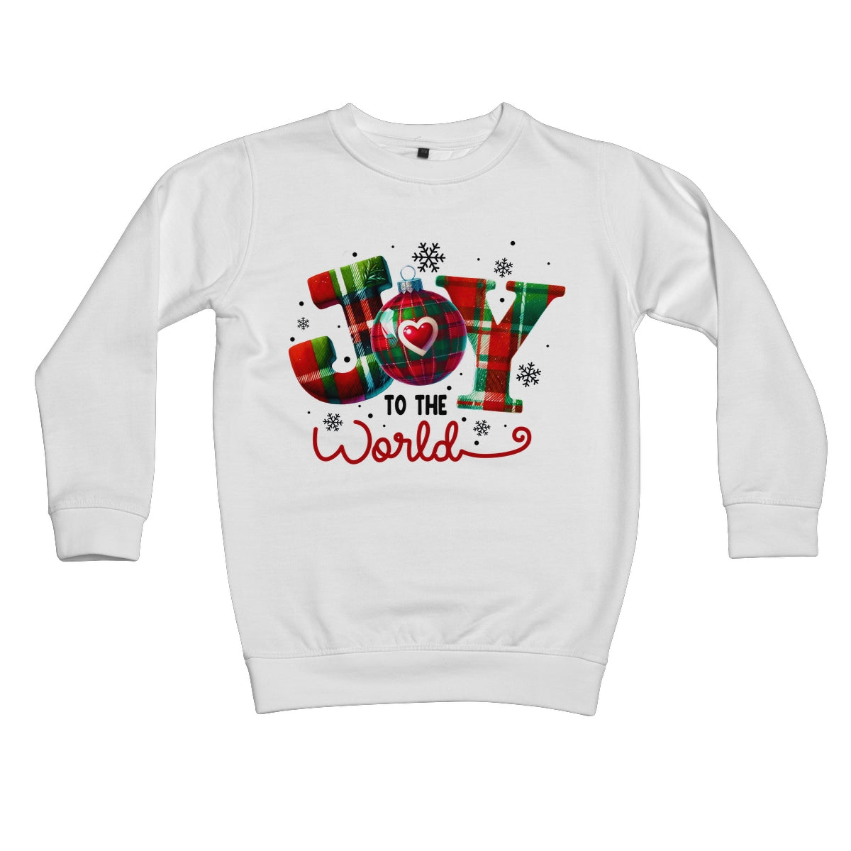 Joy To The World Christmas  Kids Sweatshirt