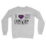 I Love My Peace Crew Neck Sweatshirt - D'Sare