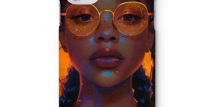 Solar Flare Radiant Soul Beautiful Black Girl Snap Phone Case by Prodigi