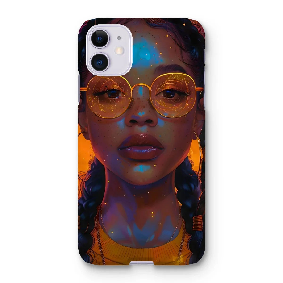 Solar Flare Radiant Soul  Beautiful Black Girl  Snap Phone Case - D'Sare