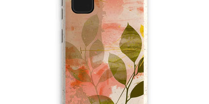 Peach Golden Leafy Escape Eco Phone Case by Prodigi