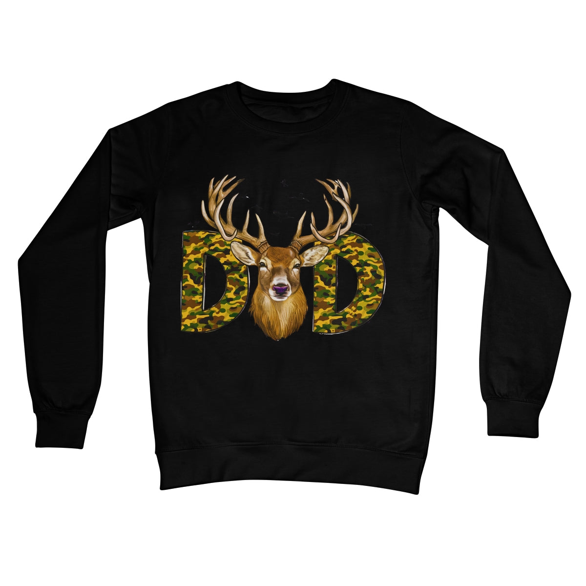 DAD Deer Crew Neck Sweatshirt - D'Sare