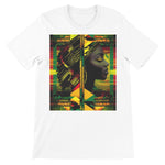 Abstract Red and Green Black Queen Fusion Unisex Short Sleeve T-Shirt