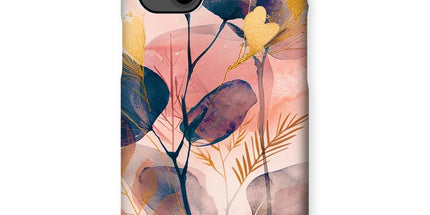 Peachy Golden Flora Escape Snap Phone Case by Prodigi