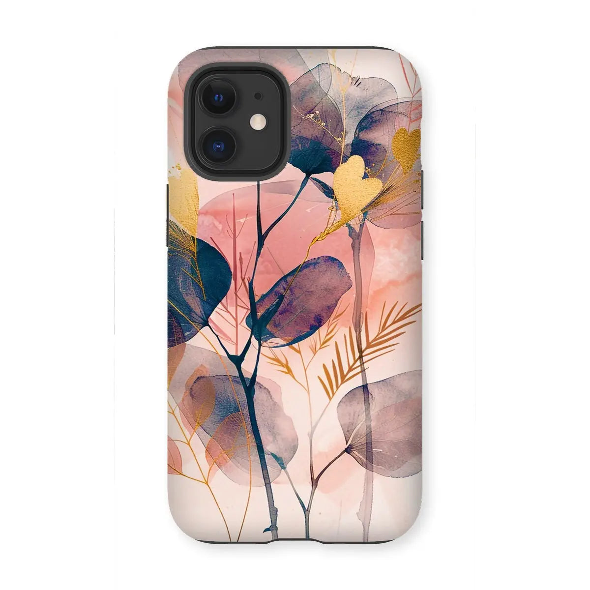 Peachy Blue Golden Flora Escape  Tough Phone Case - D'Sare