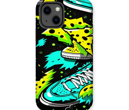 Electric Kicks Art: Urban Pop Art Sneaker Explosion, Graffiti  Tough Phone Case - D'Sare