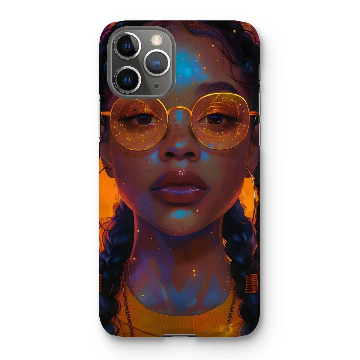 Solar Flare Radiant Soul  Beautiful Black Girl  Snap Phone Case - D'Sare