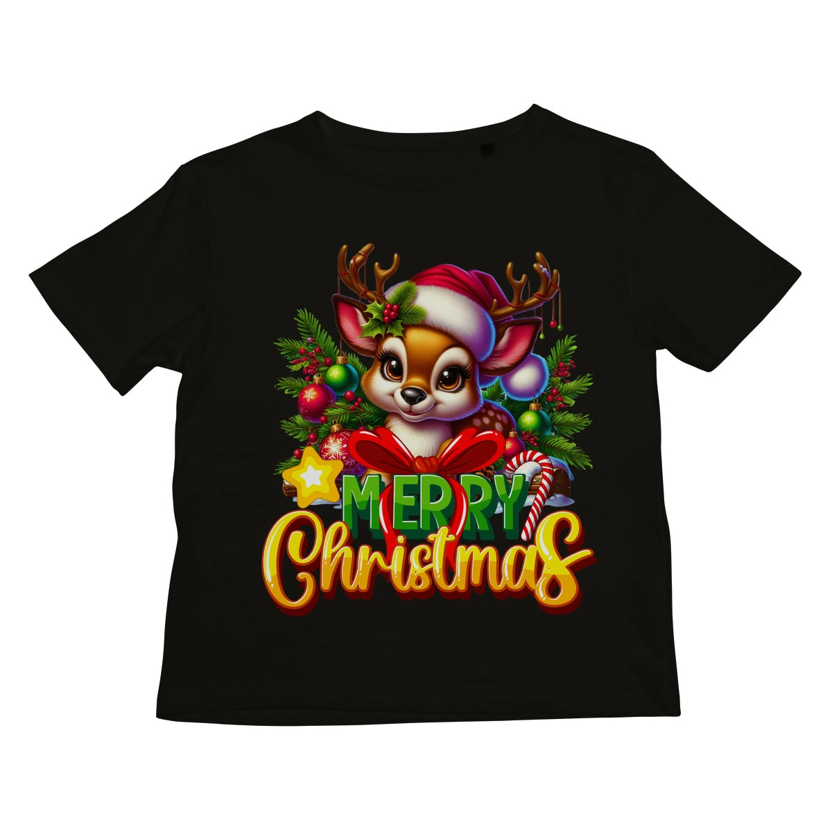 Reindeer Merry Christmas  Kids T-Shirt