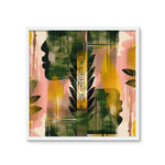 Echos of Duality Golden Pink Reflection Framed Photo Tile