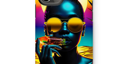 Tropical Sunset Dreams : Neon Vibes Tough Phone Case by Prodigi