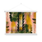 Echos of Duality Golden Pink Reflection Fine Art Print with Hanger