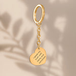 Affirming Her Voice: I Speak My Truth With Clarity And Conviction Heart Keychain