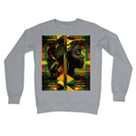 Abstract Red and Green Black Queen Fusion Crew Neck Sweatshirt