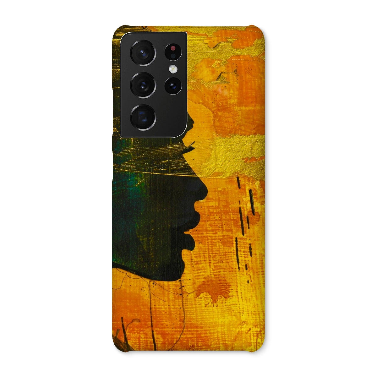 Golden Afrocentric Silhouette Snap Phone Case - D'Sare