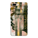 Echoes of Life: Afrocentric Meditation Peach and Gold Abstract Art Eclectic  Tough Phone Case