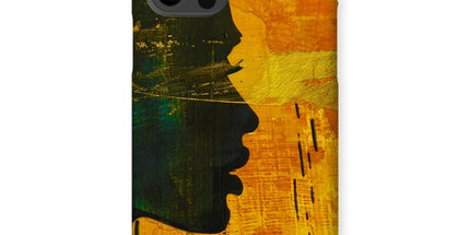 Golden Afrocentric Silhouette Snap Phone Case by Prodigi