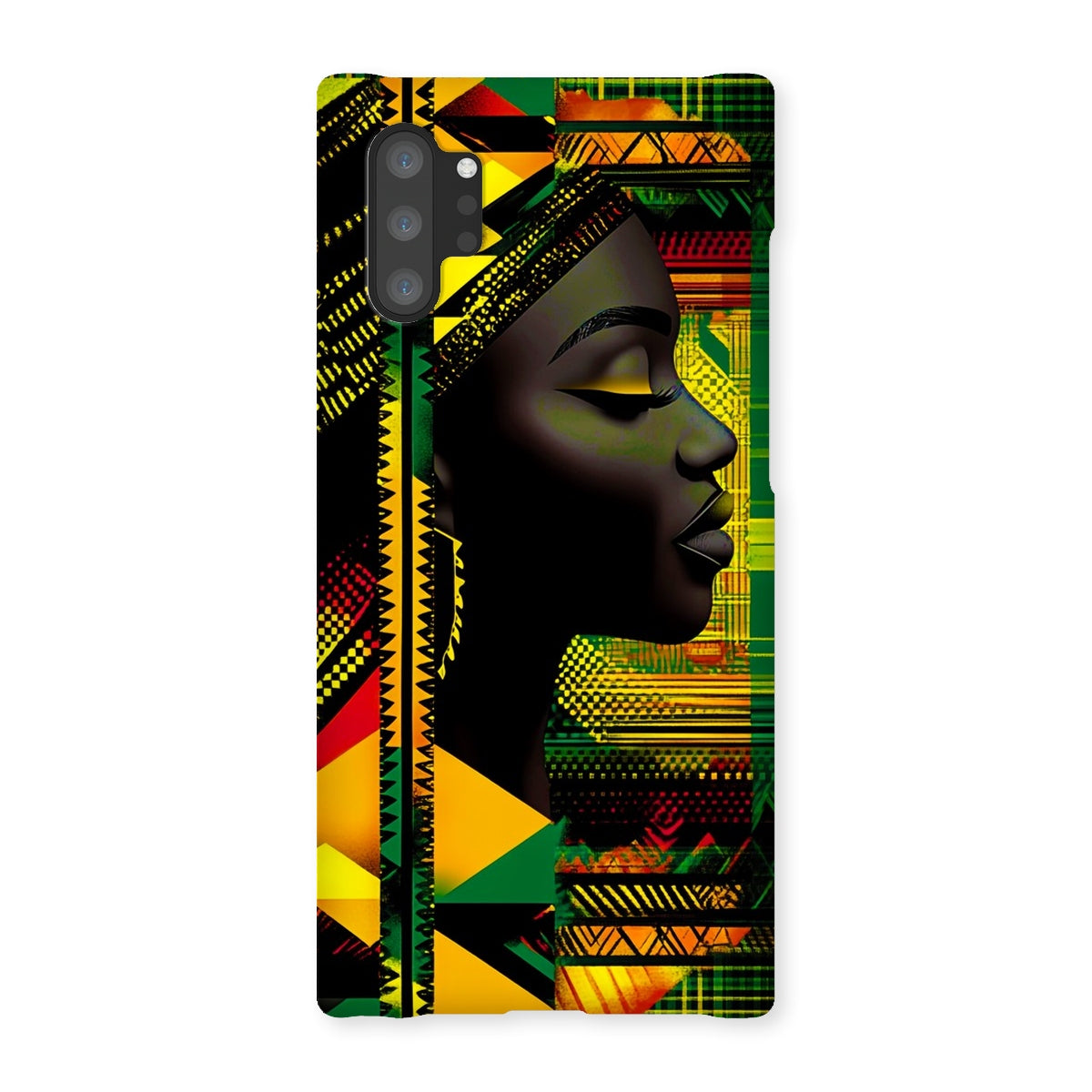 Abstract Red and Green Black Queen Fusion Snap Phone Case