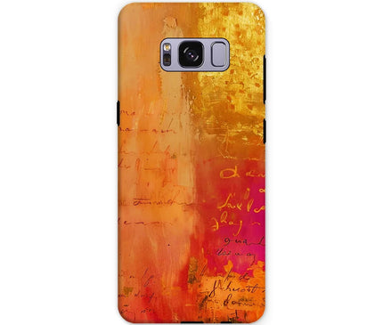 Warm Amber Seranade Tough Phone Case Eclectic Art - D'Sare