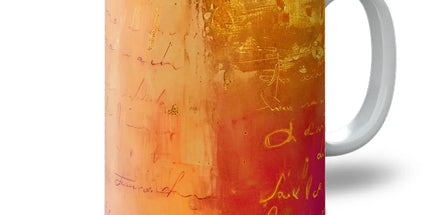 Warm Amber Seranade Mug Eclectic Art by Prodigi