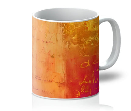 Warm Amber Seranade Mug Eclectic Art - D'Sare