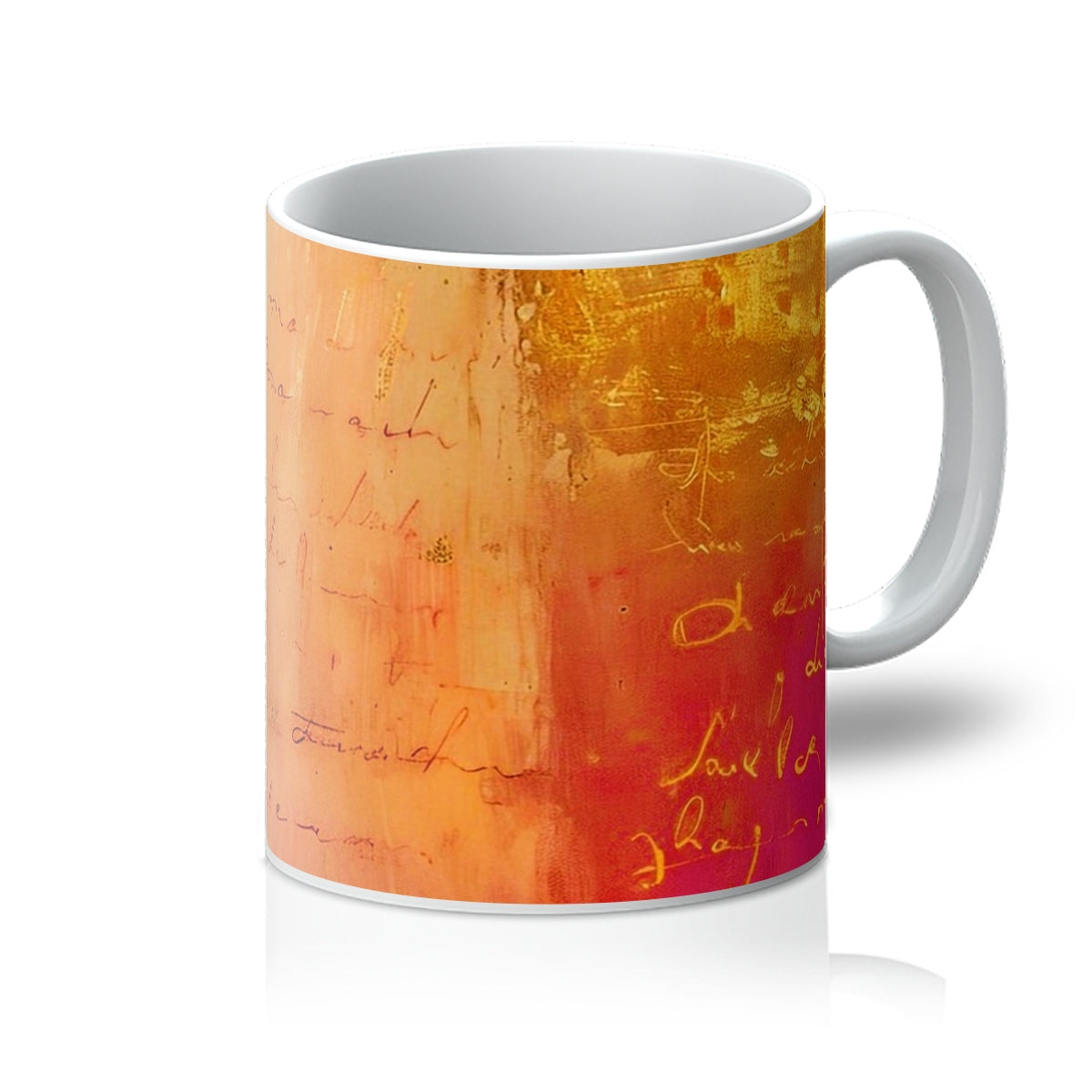 Warm Amber Seranade Mug Eclectic Art - D'Sare