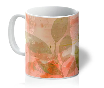 Peach Golden Leafy Escape 06 Mug - D'Sare