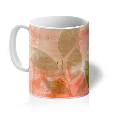 Peach Golden Leafy Escape 06 Mug - D'Sare