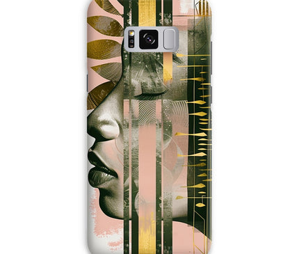 Peach and Gold Abstract Snap Phone Case