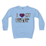 I Love My Peace Kids Sweatshirt - D'Sare